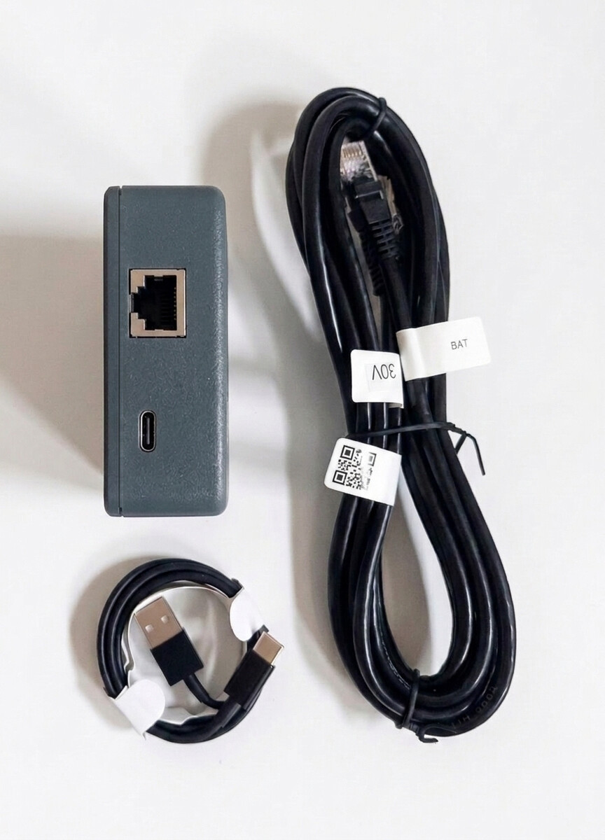 TAICO Monitor RJ45 RS485 socket and USB-C power socket